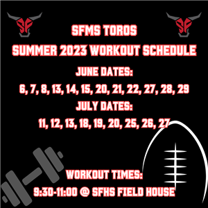 WORKOUT SCHEDULE 2023